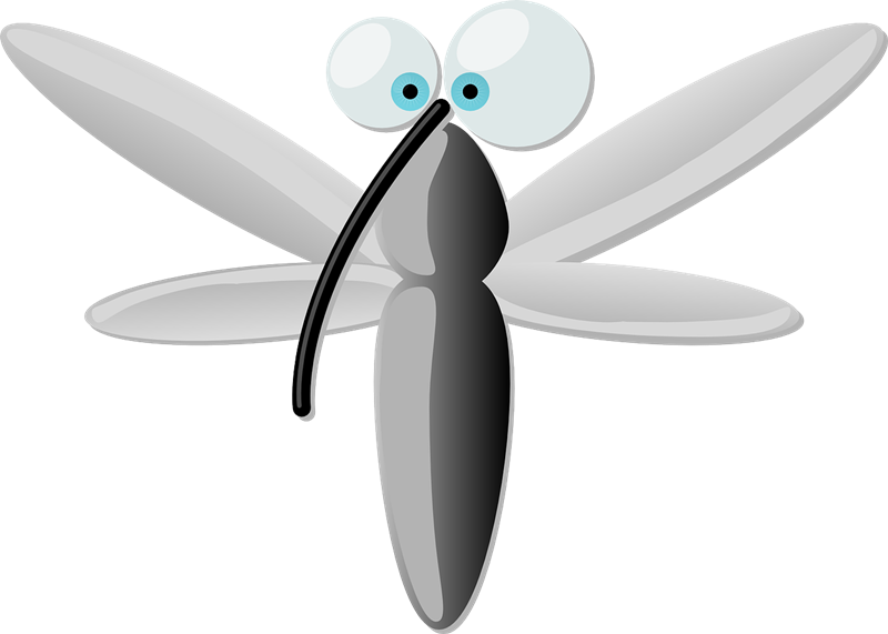 Mosquito free to use clipart 3