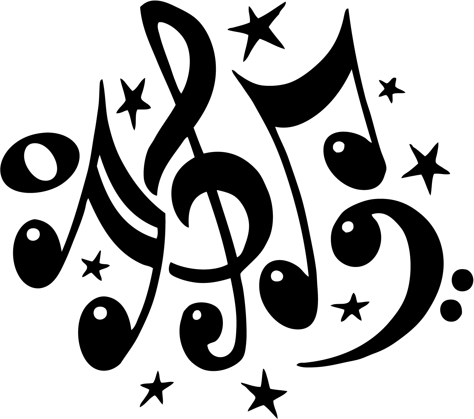 Music notes musical clip art free music note clipart 2