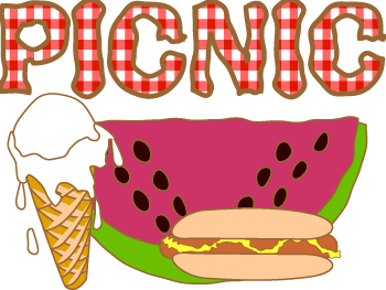 Picnic food clipart