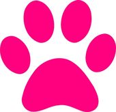 Pink print dog paw print transparent background clipart - WikiClipArt