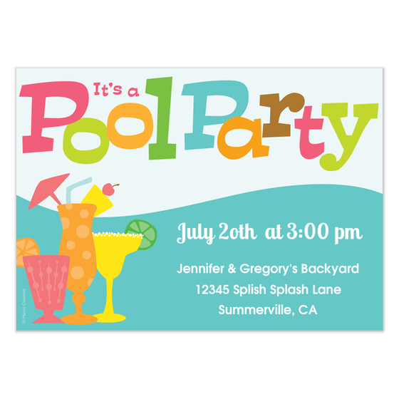 Pool party clip art clipart 4