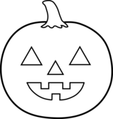 Pumpkin black and white black and white halloween free clipart