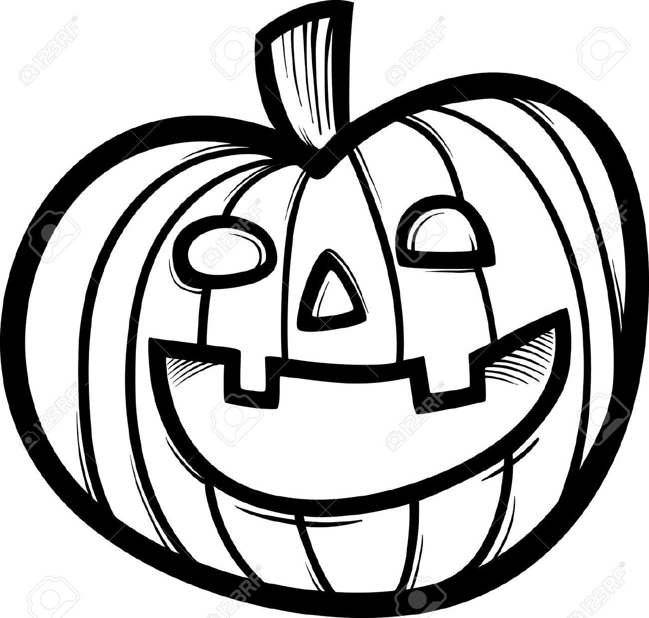 Pumpkin  black and white black and white halloween pumpkin clipart