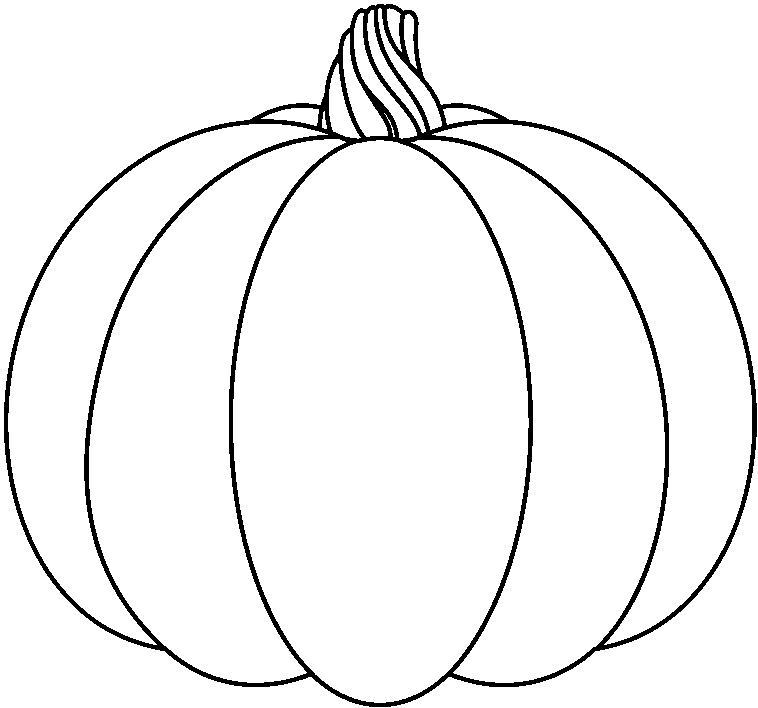 Pumpkin black and white pumpkin clipart black and white 1 - WikiClipArt