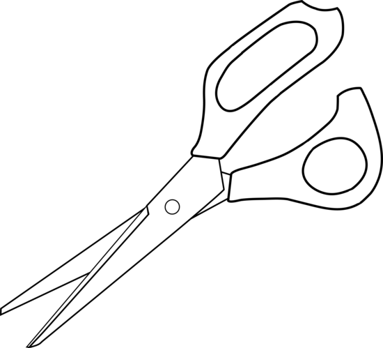 Purple scissors clip art at vector image 1