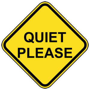 Quiet please images clipart