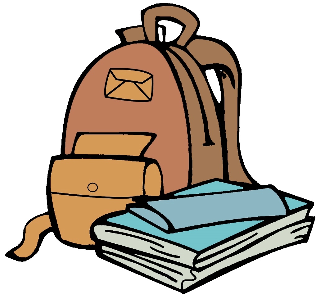 School backpack clipart wappstyle