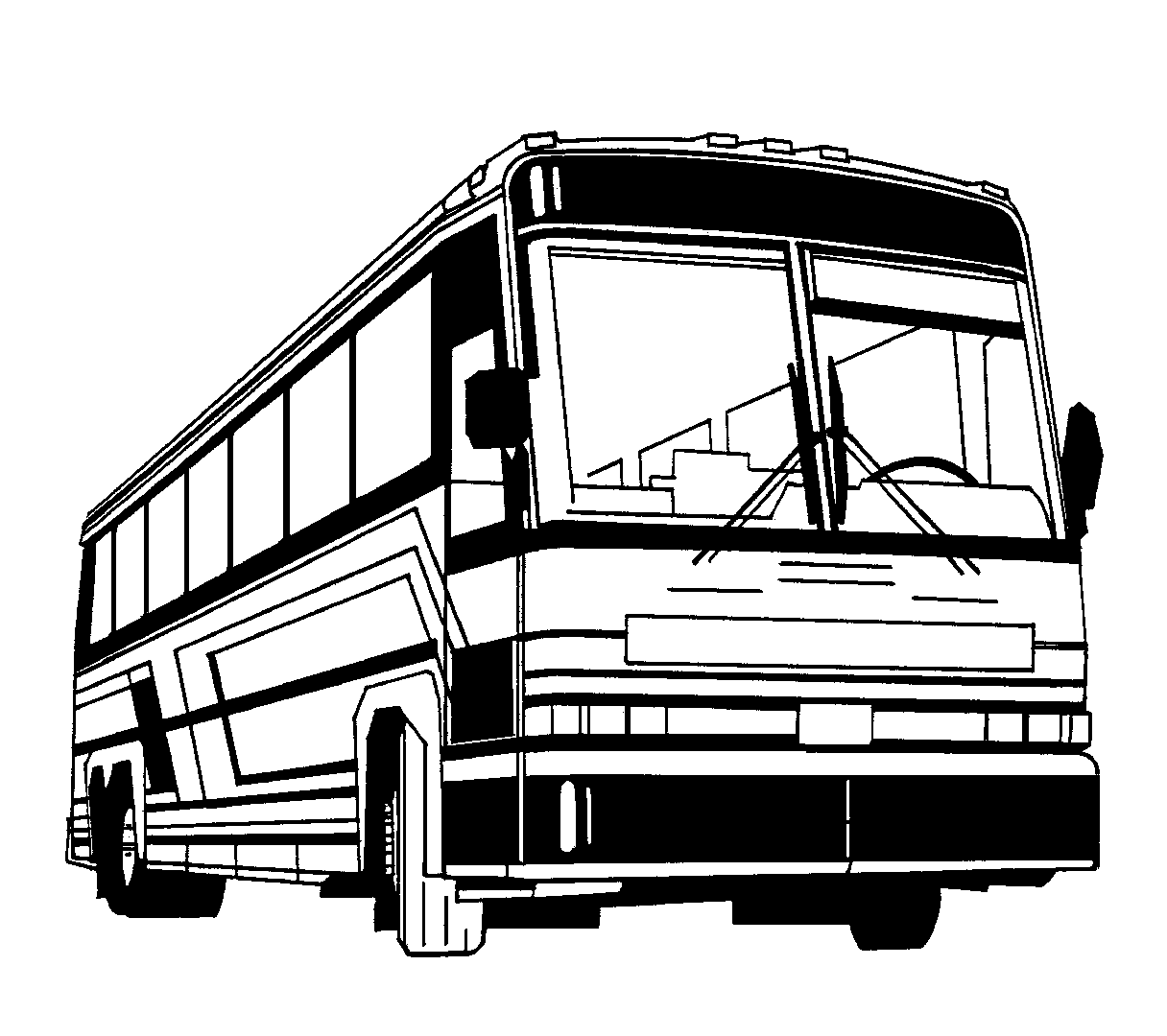 School bus clip art black and white free clipart 7