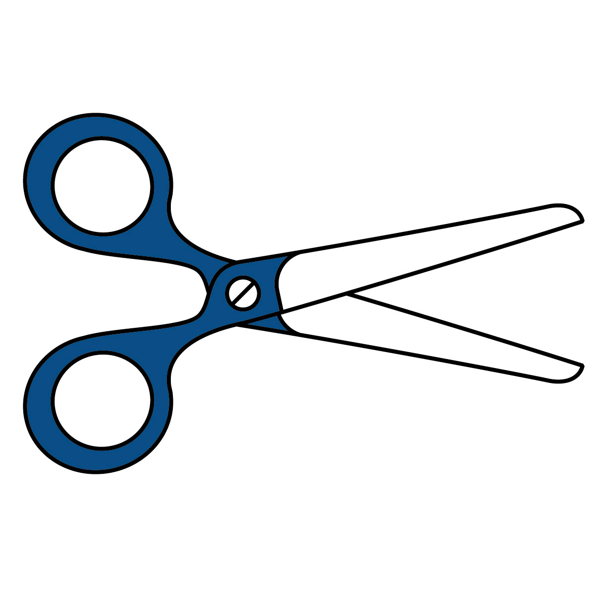Scissors clipart black and white free images 2