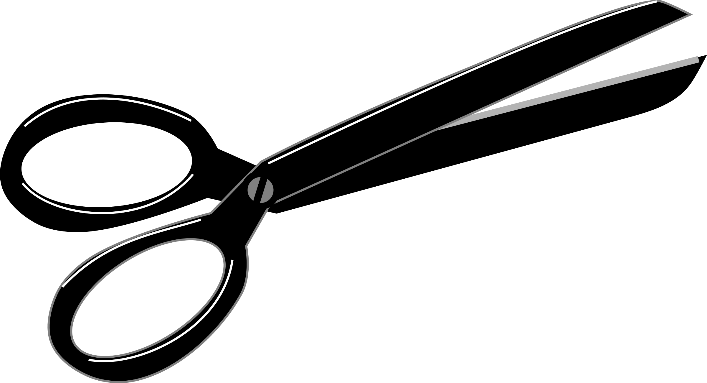 Scissors clipart black and white free images 6