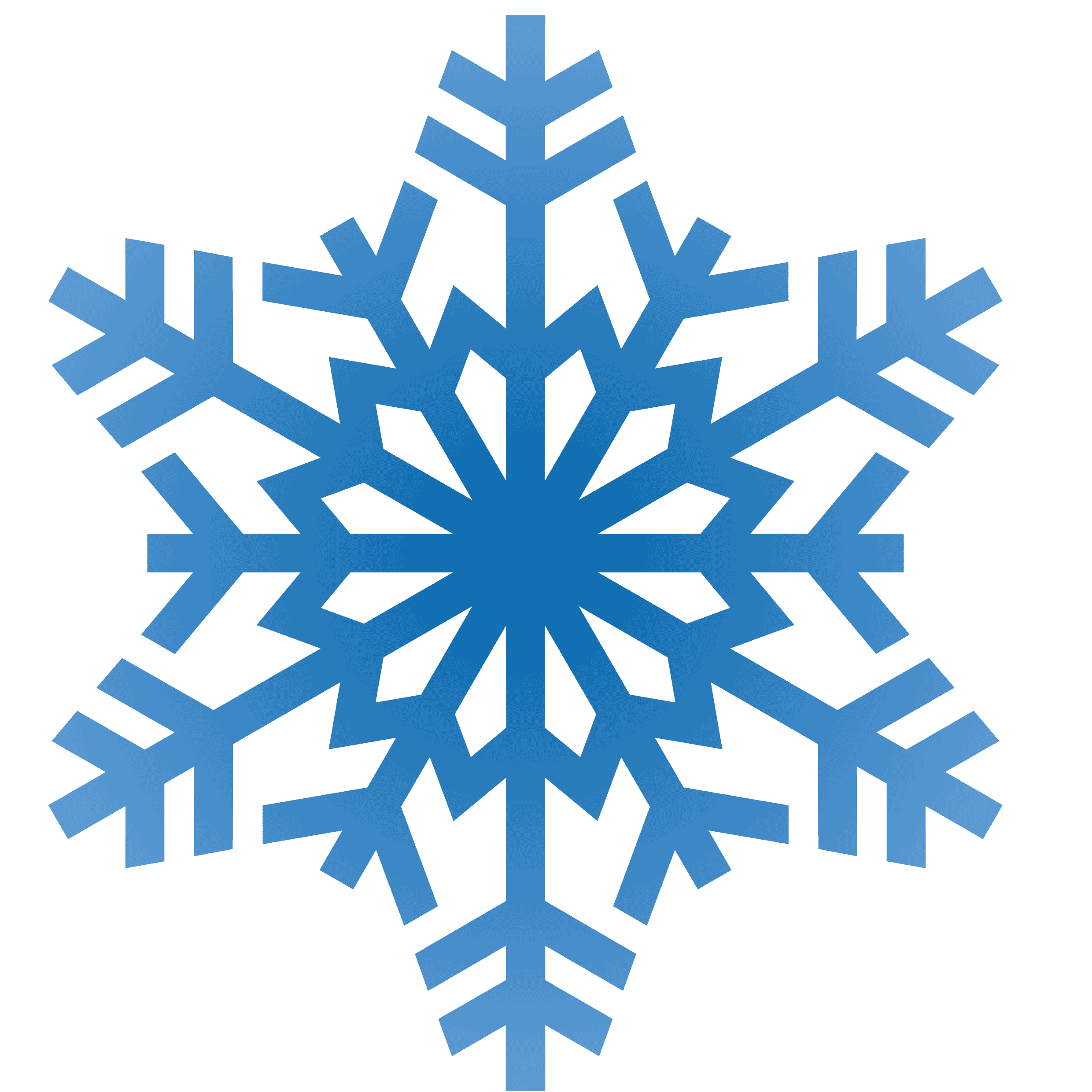 Simple snowflake clipart