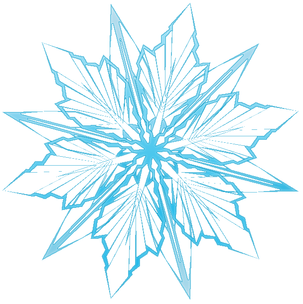 Snowflake banner clipart 3