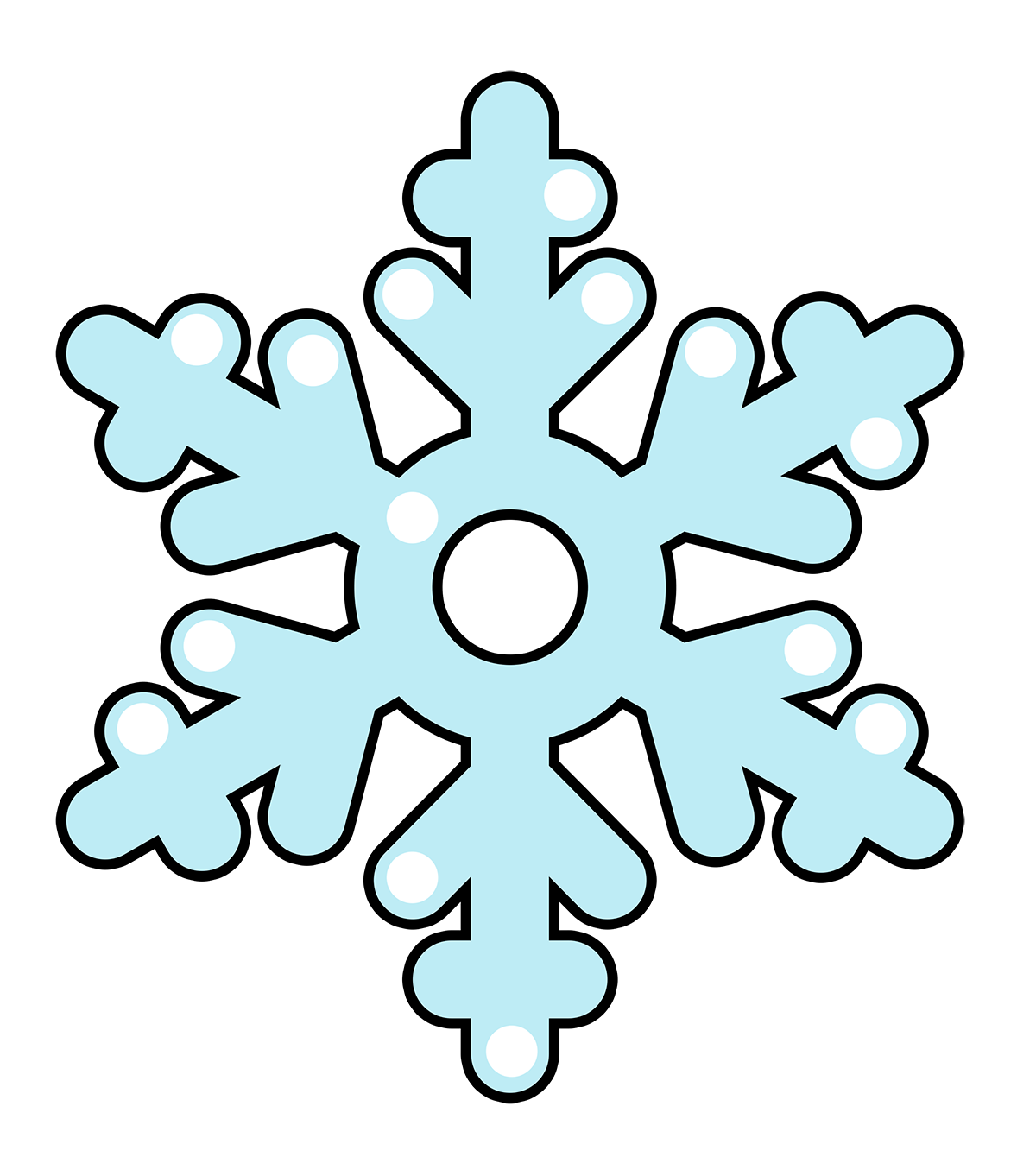 Snowflake free to use clip art 2