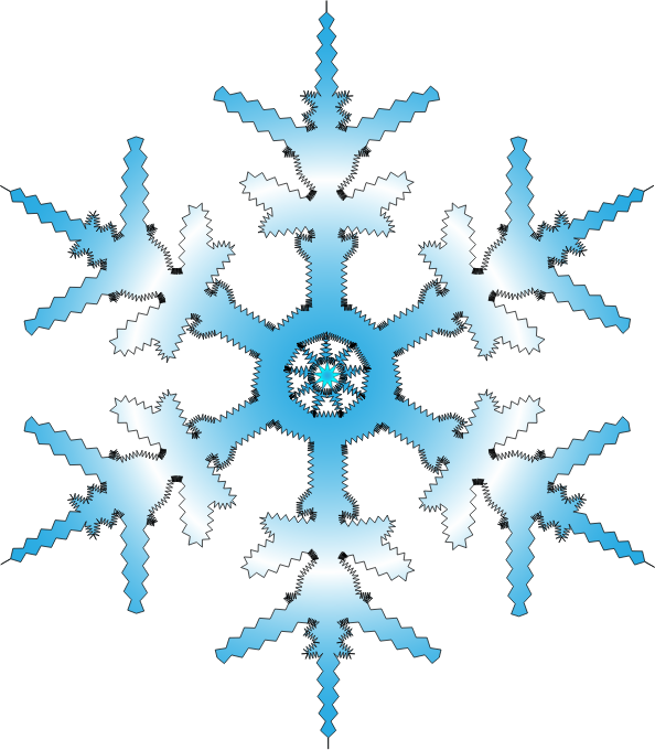 Snowflake free to use clip art 3