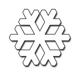 Snowflake outline clipart