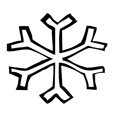 Snowman  black and white snowflake clip art black and white free clipart