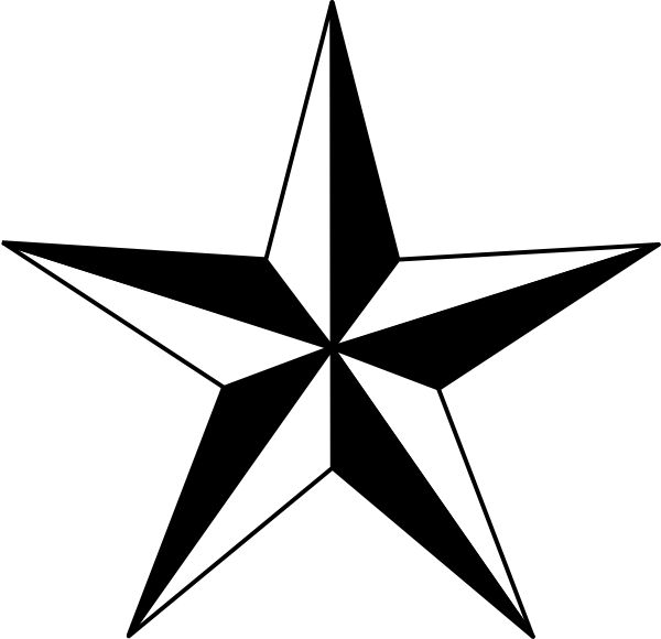 Star  black and white image of star clipart black and white and 2