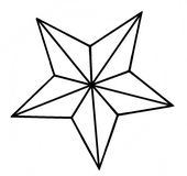 Star outline images nautical star outline pattern related keywords clip ...