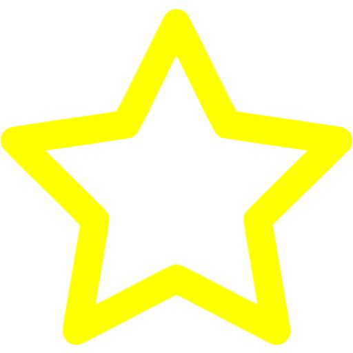 Star outline images yellow outline star icon free yellow icons clip art