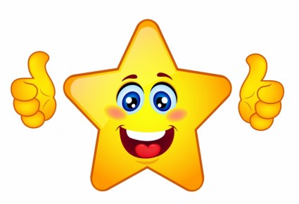 Star thumbs up clipart 2