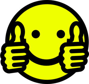 Star thumbs up clipart