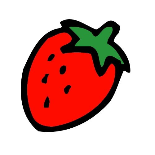 Strawberry clipart black and white free 2