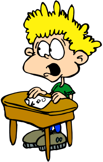 Student testing clipart