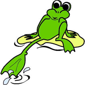Testing frog clipart