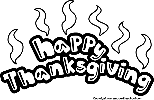 Thanksgiving  black and white happy thanksgiving black and white clipart 3