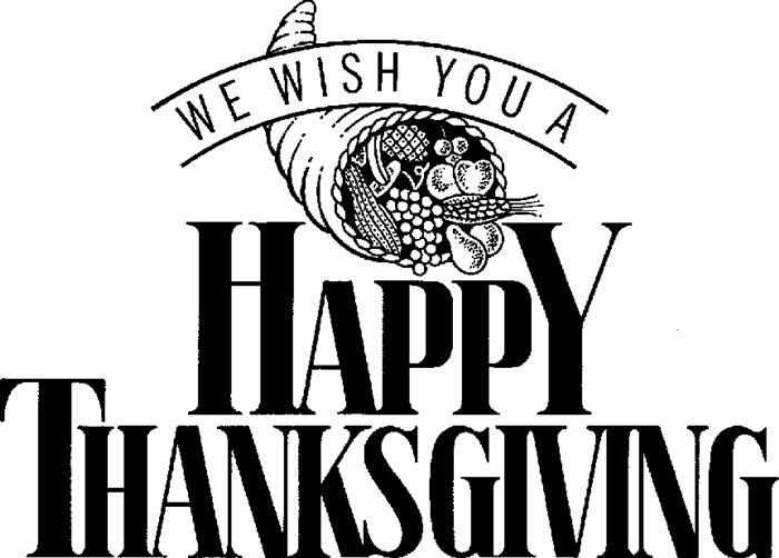 Thanksgiving  black and white happy thanksgiving clipart black and white