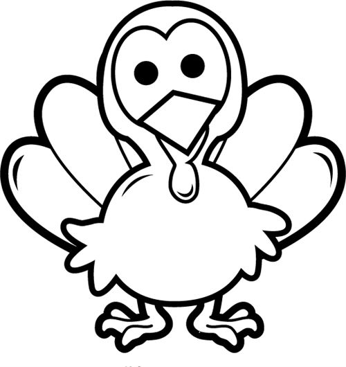 Thanksgiving  black and white happy thanksgiving turkey clipart black and white