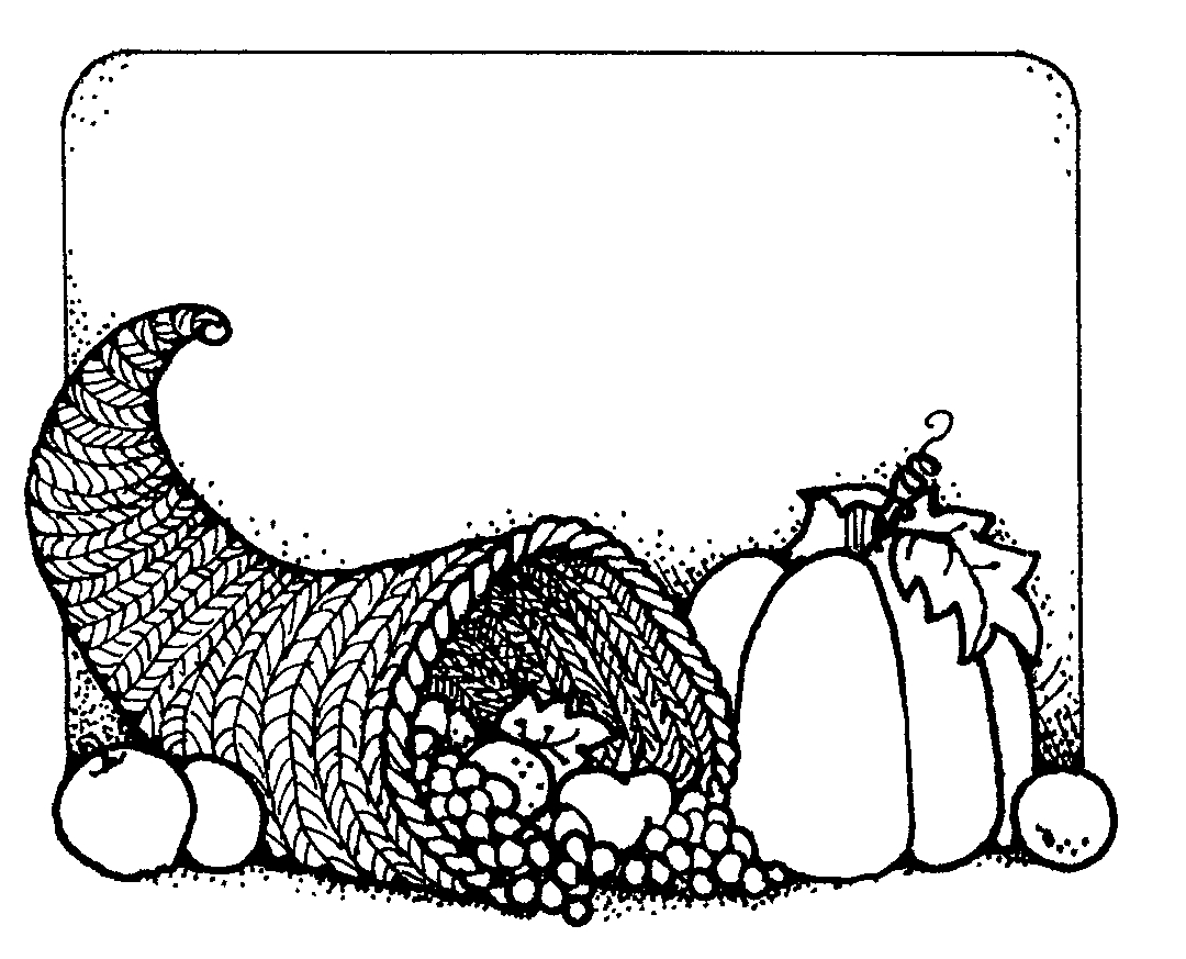 Thanksgiving Clipart Black And White in Black White, Holiday - 56 cliparts