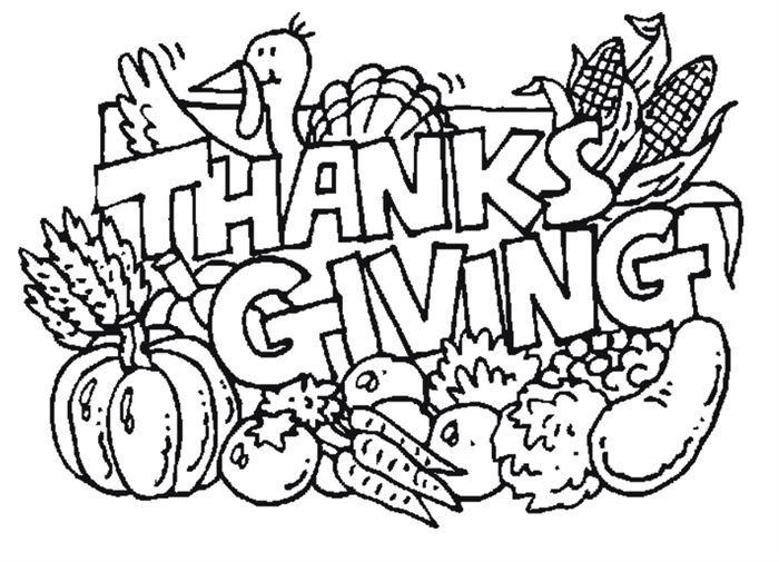 Thanksgiving  black and white thanksgiving clipart to download