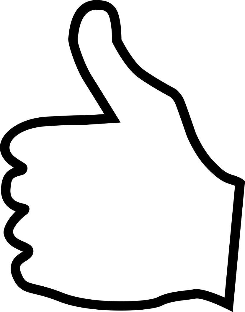 Thumbs up clipart 3