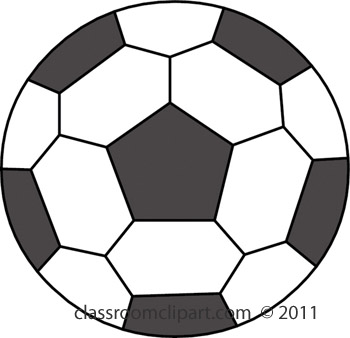 Transparent soccer ball clipart