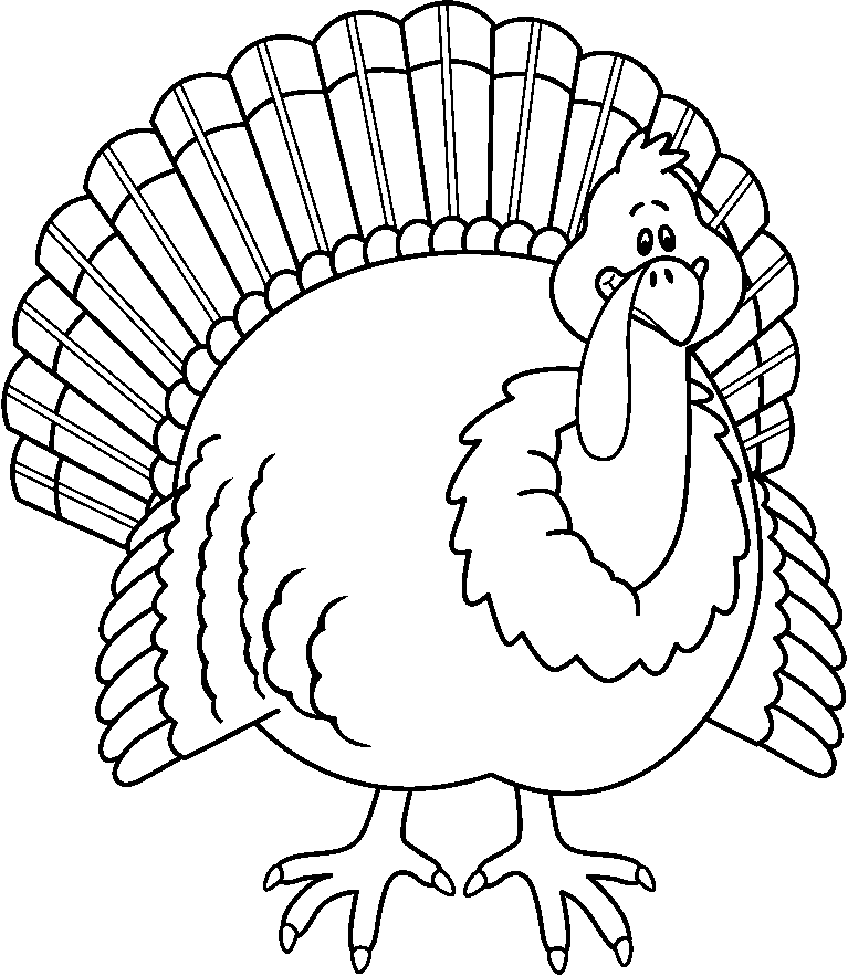 Turkey  black and white turkey clipart