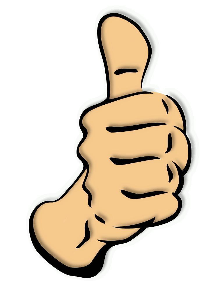 Two thumbs up clipart