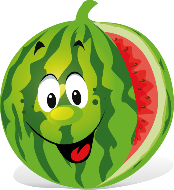 Watermelon cartoon clipart