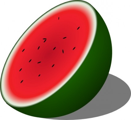 Watermelon clip art free vector in open office drawing svg