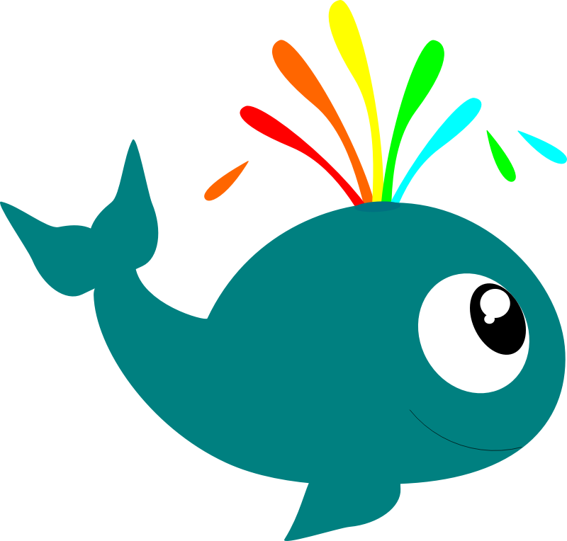 Whale free to use clip art