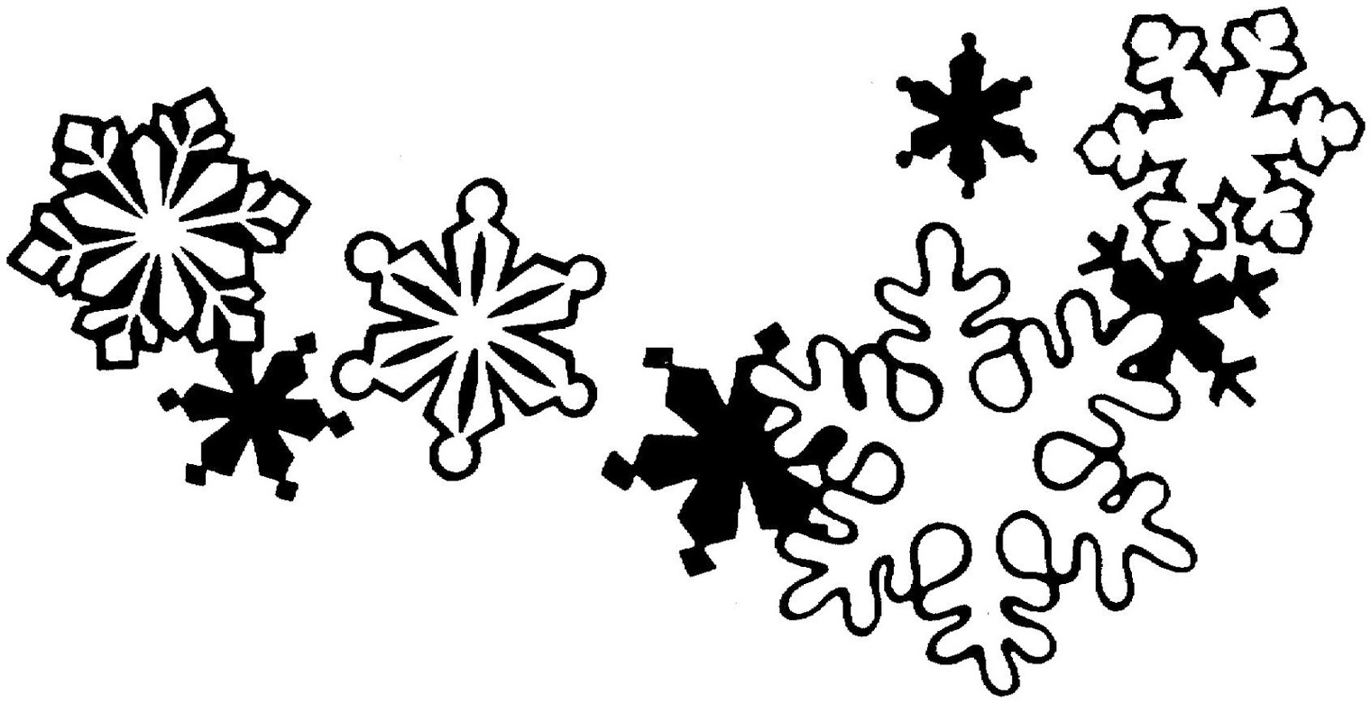 White snowflakes clipart free to use clip art resource