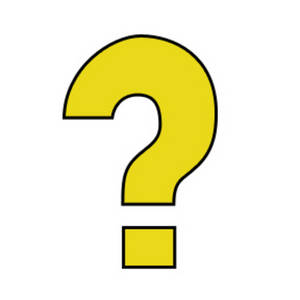 Yellow question mark clipart