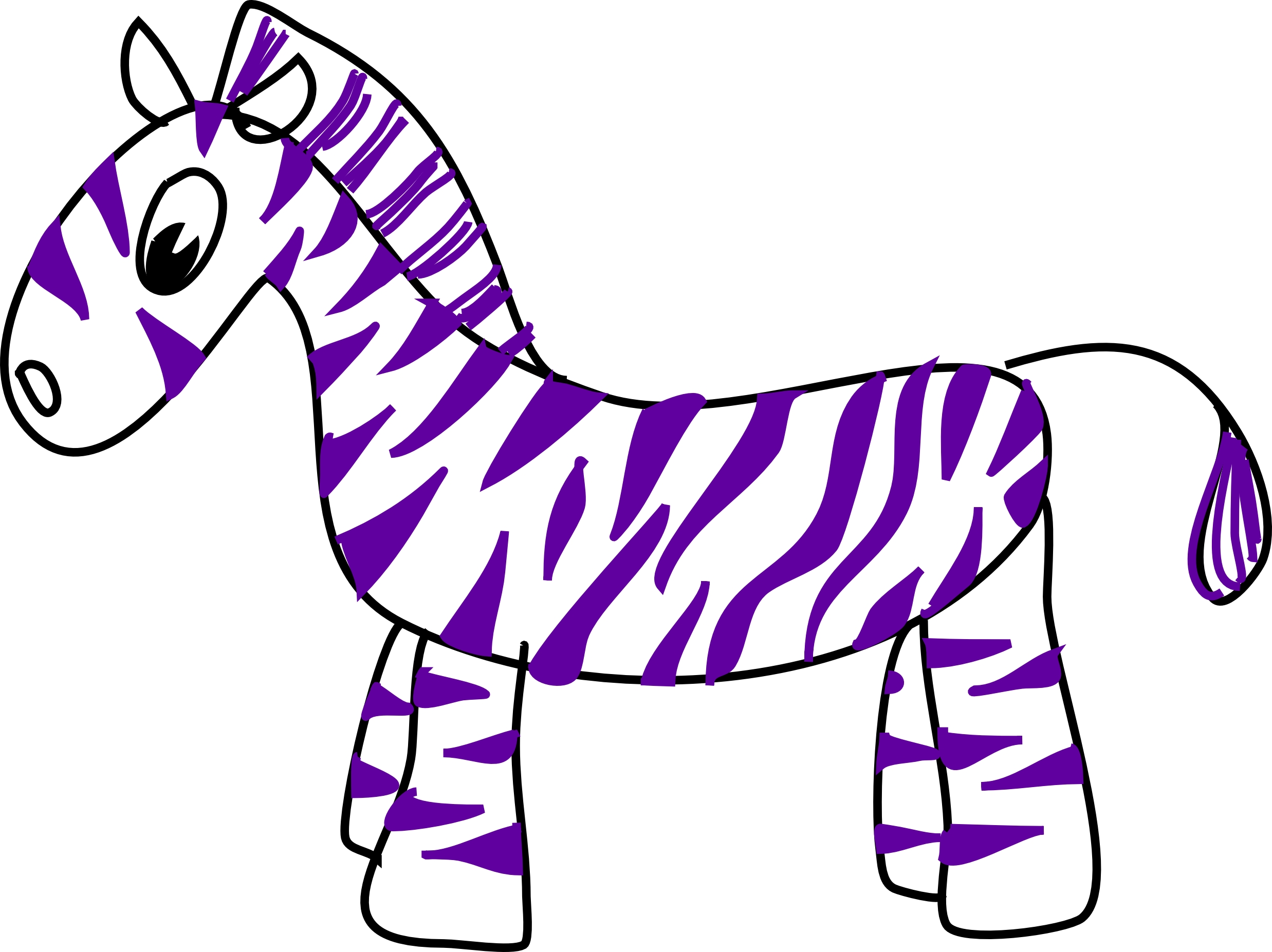 Zebra clipart free image 3