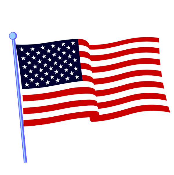 American flag banner clipart free images