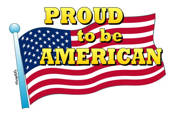 American flag christian flag free clipart