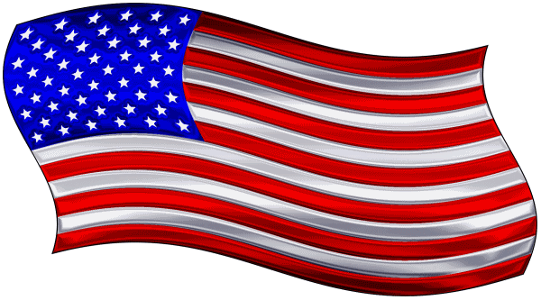 American flag clip art at vector image 9