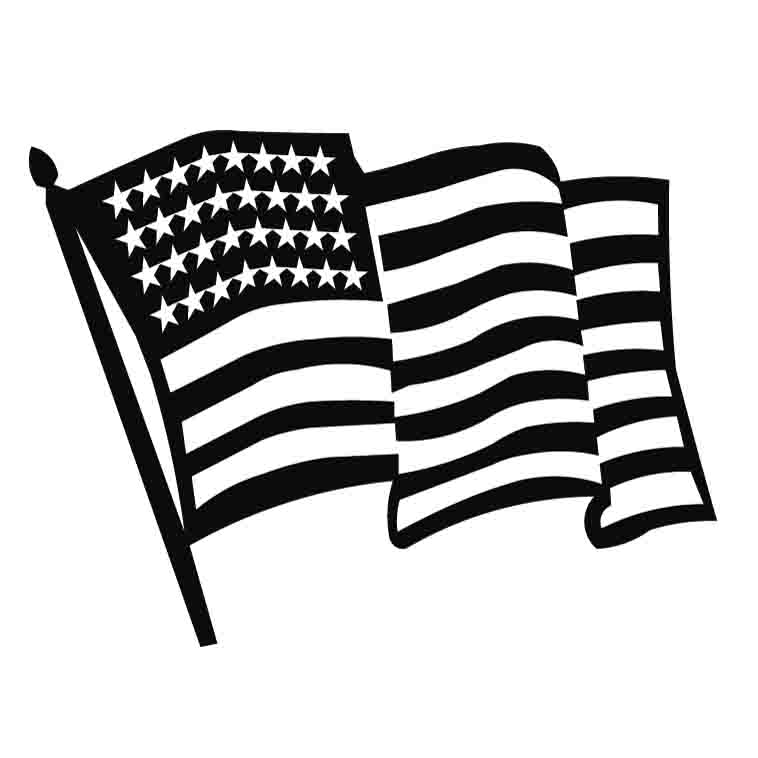 American flag clipart 2