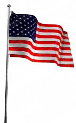 American flag clipart 4