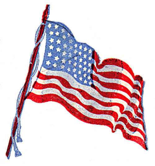 American flag graphics clipart 3