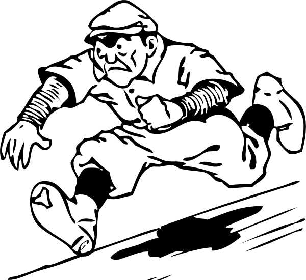Baseball  black and white free baseball clipart 2